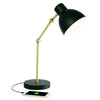 Matte Black and Gold Mod LED Adjustable Desk Lamp