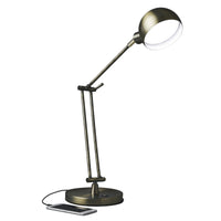 Antiqued Bronze LED Adjustable Desk Lamp