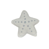 Set of Two White 3D Starfish Throw Pillows