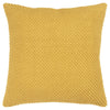 Yellow Nubby Textured Modern Throw Pillow