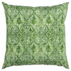 Green Nested Diamonds Indoor Outdoor Throw Pillow