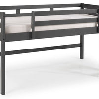 Twin Loft Bed Gray Finish