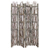 Earthy Birch and Twig Four Panel Room Divider Screen