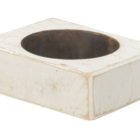 4" Wide Pillar Tabletop Pillar Candle Holder