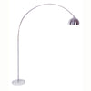 Silver Metal Arched Floor Lamp