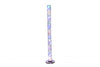 49" Steel LED Column Floor Lamp With Clear Drum Shade