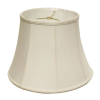 16" White Altered Bell Monay Shantung Lampshade