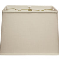 14" Off White Throwback Rectangle Linen Lampshade