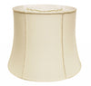 14" Ivory Slanted Girdle Shantung Lampshade