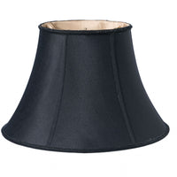 10" Black with Bronze Lining Slanted Oval Paperback Shantung Lampshade