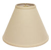 15" Parchment Biege Deep Cone Slanted Linen Lampshade