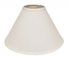 15" White Deep Cone Slanted No Slub Lampshade