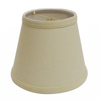 8" Parchment Biege Empire Hardback Slanted Linen Lampshade