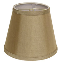 8" Pale Brown Empire Hardback Slanted No Slub Lampshade