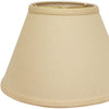 12" Parchment Beige Empire Hardback Slanted Linen Lampshade WF