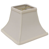 8" Ivory Square Bell No Slub Lampshade