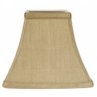 12" Pale Brown Square Bell No Slub Lampshade