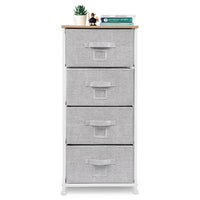 18" Grey Standard Accent Cabinet With Four Drawers