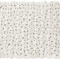 White Spa Pebbles Bathtub Mat