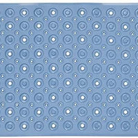 Blue Bubbles Drain Hole Bathrub Mat