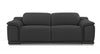 86" Dark Gray Genuine Leather Reclining Sofa
