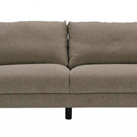 Contemporary 84" Tan Sofa With Two Cushions