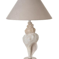 Set Of Two 30" Brown White And Grey Table Lamps With Tan Empire Shade