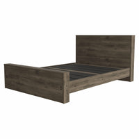 59.2"W X 86.2"D X 38.6"H Dark Brown Bed