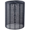 18" Black Round Wire End End Table