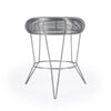 18" Silver Wire Round End Table