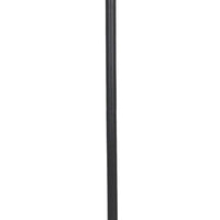 68" Dark Bronze Floor Lamp With Amber Solid Color Beveled Glass Drum Shade