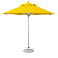 13' Yellow Polyester Round Market Patio Umbrella