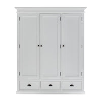 62" Off White Solid Wood Frame Standard Curio Cabinet With Six Shelves