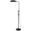 57" Bronze Adjustable Traditional Shaped Floor Lamp With Bronze Square Shade
