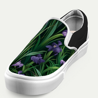 Purple Irises Vans Slip-on Shoes