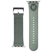 Leo Zodiac Birth Sign Apple Leather Watch Band in Sage Green