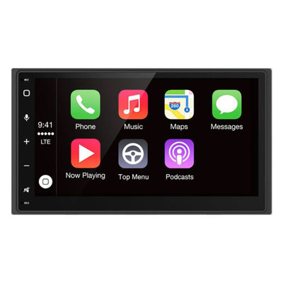 Blaupunkt 6.75 Double DIN MECHLESS Fixed Face Touchscreen Receiver with Apple CarPlay/Android Auto