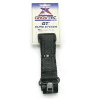 GrovTec Mountaineer Rifle Sling & Swivels, 48"x1.25", Black