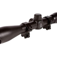 UTG 4x32 Rifle Scope, Mil-Dot Reticle, 1/4 MOA, 1" Tube, 3/8" Rings