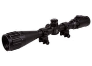 UTG 4-16x40 AO Rifle Scope, EZ-TAP, Illuminated Mil-Dot Reticle, 1/4 MOA, 1" Tube, See-Thru Weaver Rings