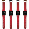 Pisces Zodiac Birth Sign Apple Leather Watch Band in Red