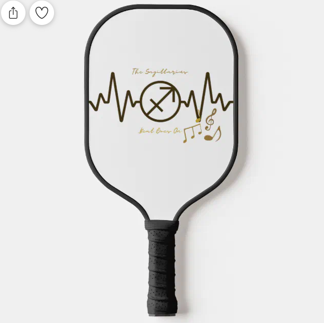 The Sagittarius Beat Goes On Pickleball Paddle