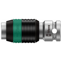 Wera Zyklop Bit Adapter 1/4″ Square To 1/4" Hex With Quick-release Chuck (length 1-1/2" (37mm))