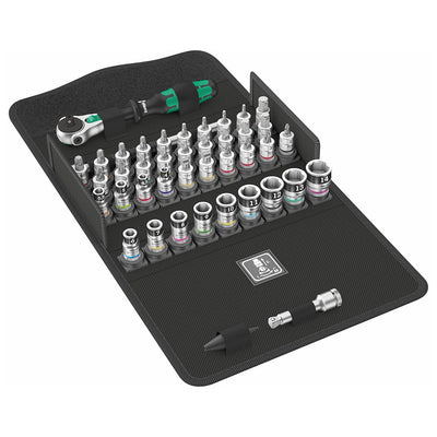 Wera Metric Speed Ratchet/bit Set With 1/4