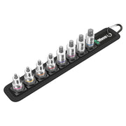 Wera Metric Hex-plus Bit Socket Set With Holding Function 3/8" Drive On Belt (8 Pieces)