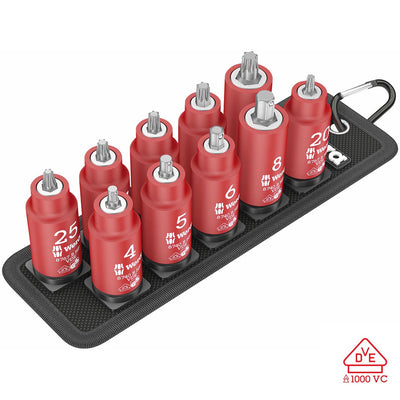 Wera Vde Bit Socket Torx And Hex Socket On Belt B  3/8