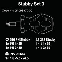 Wera Stubby Set Screwdriver Set (5 Piece Set)