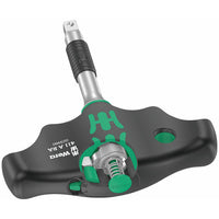 Wera Ratcheting T-handle Socket Driver Adapter (1/4" Drive)