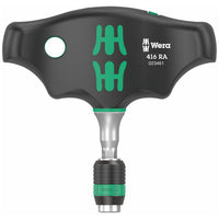 Wera Ratcheting T-handle Bitholding Screwdriver With  Rapidaptor Quick-release Chuck