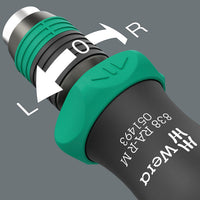 Wera Magnetic Bit-holding Ratcheting Screwdriver Handle With Quick Release Chuck